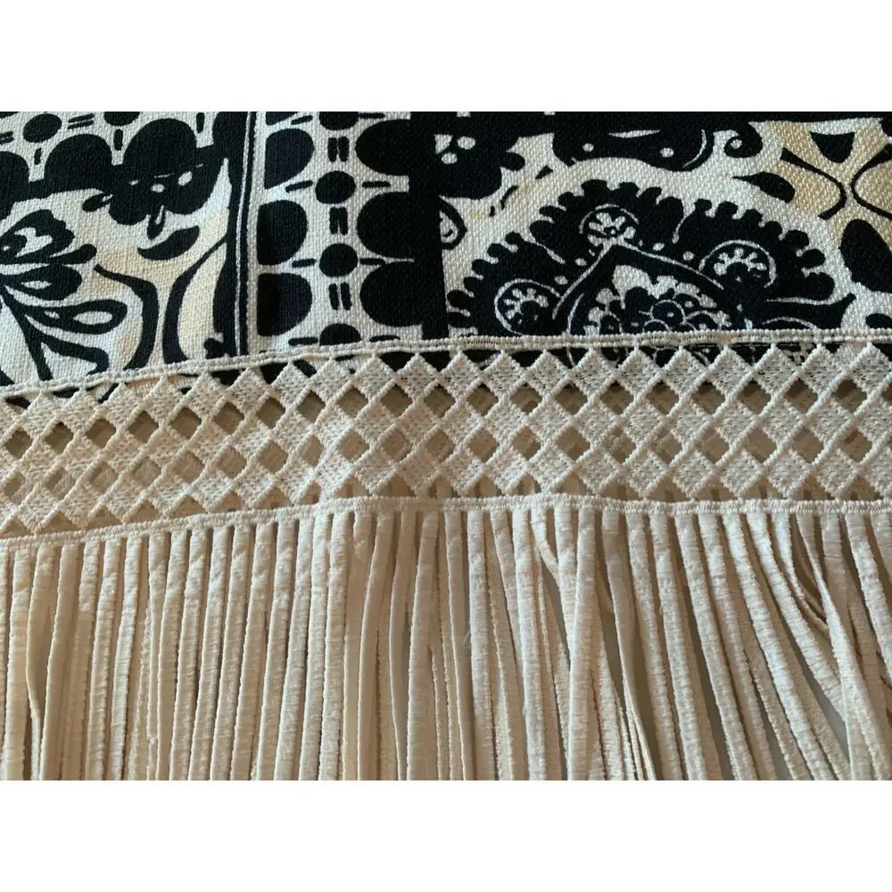 Tahari ASL Womens Black White Fringe‎ Knee-Length Sheath Dress 10 NWT - Picture 8 of 11